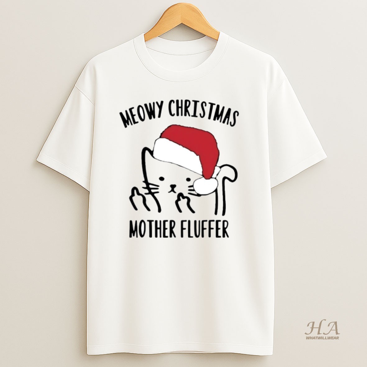 Official Cat Meowy Christmas Mother Fluffer T Shirt