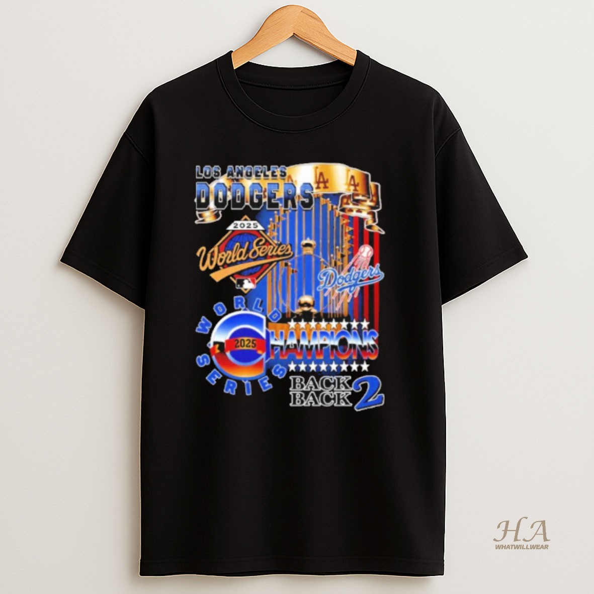 Official Celebrates Los Angeles Dodgers Winner World Series Champions 2025 Back To Back Trophy Cup T Shirt