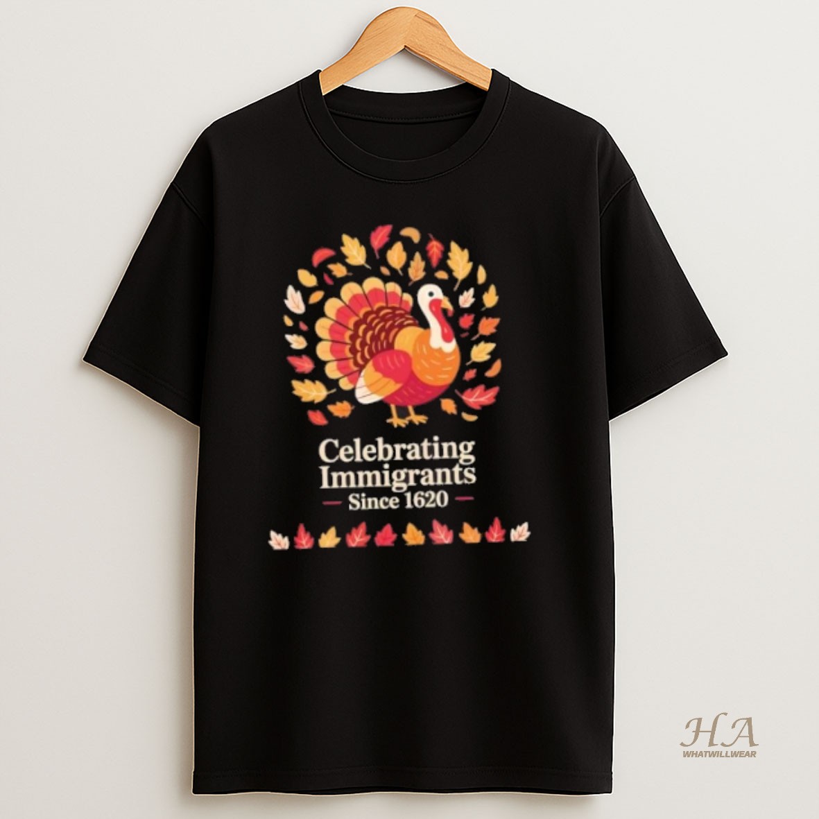 Official Celebrating Immigrants Since 1620 Turkey Thanksgiving T Shirt
