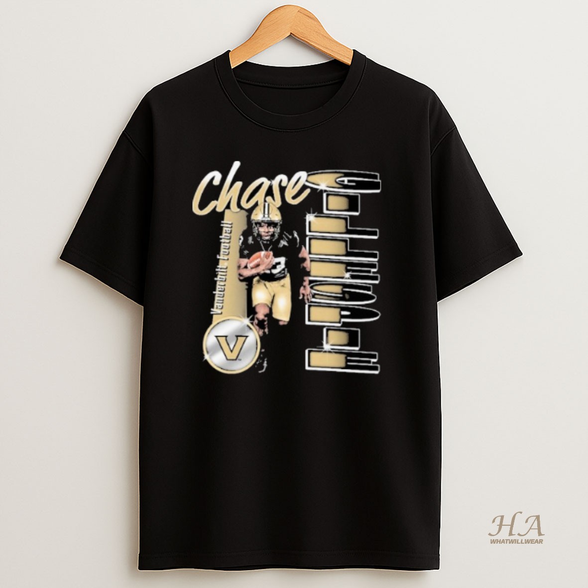 Official Chase Gillespie Vanderbilt Commodores Pepper Portrait Shirt