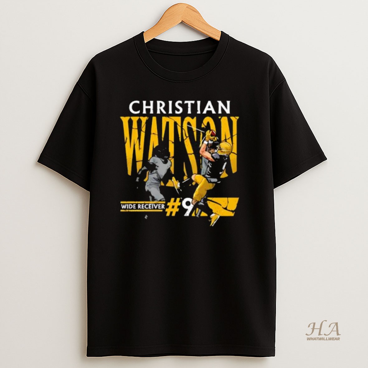 Official Christian Watson Green Bay Player Name Stylish T Shirt