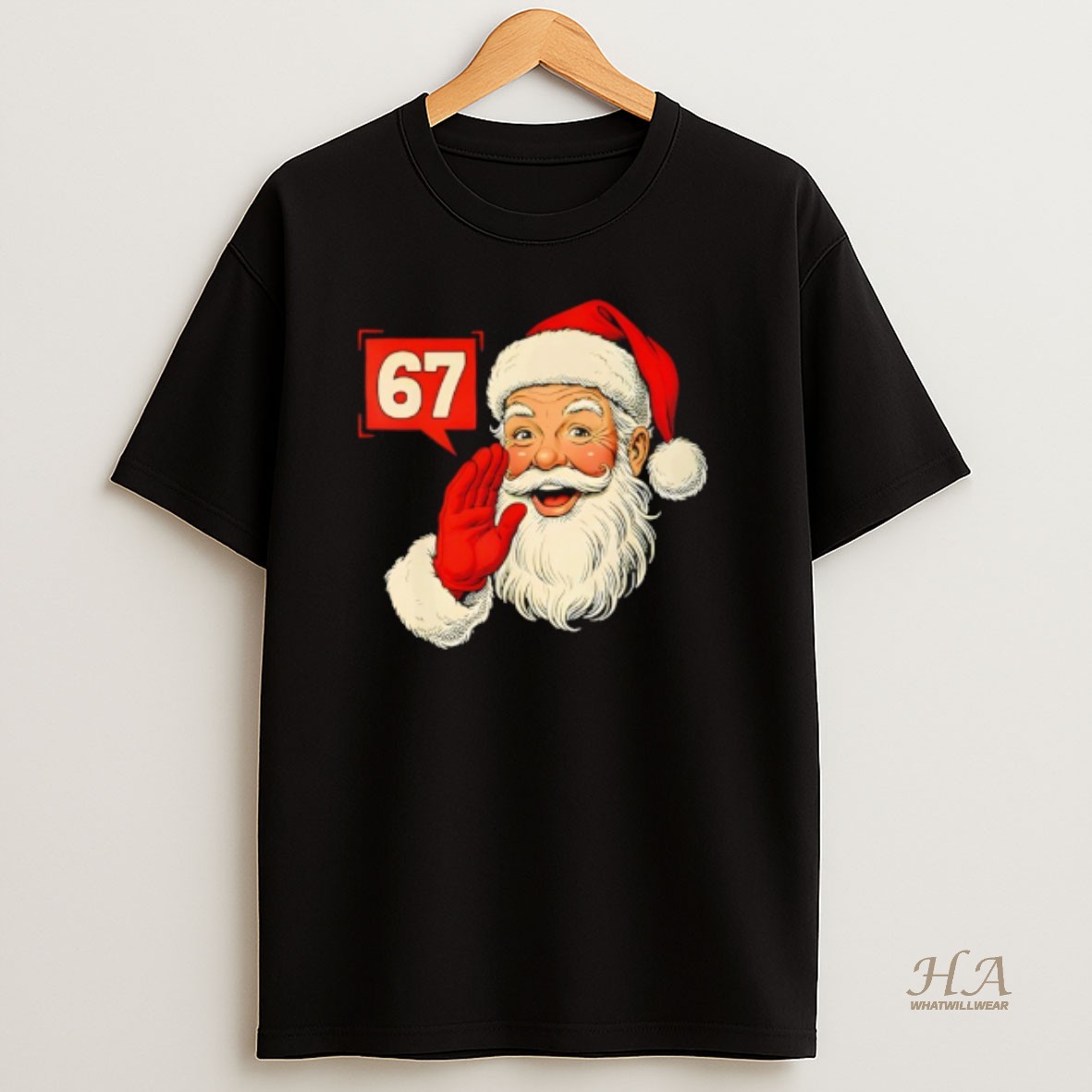 Official Christmas 67 Six Seven Meme Santa Claus Xmas Holiday T Shirt