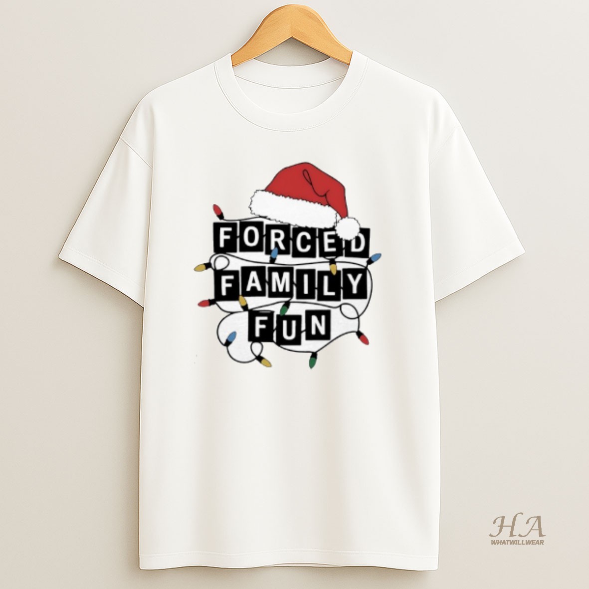 Official Christmas Forced Family Fun T Shirt