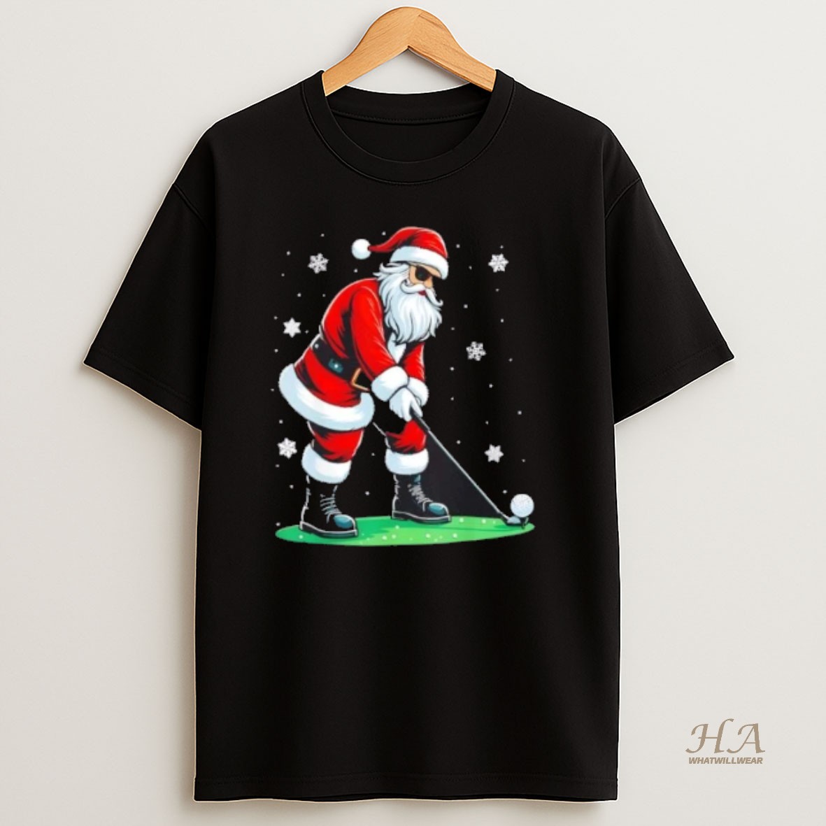 Official Christmas Golf Santa Golfer T Shirt