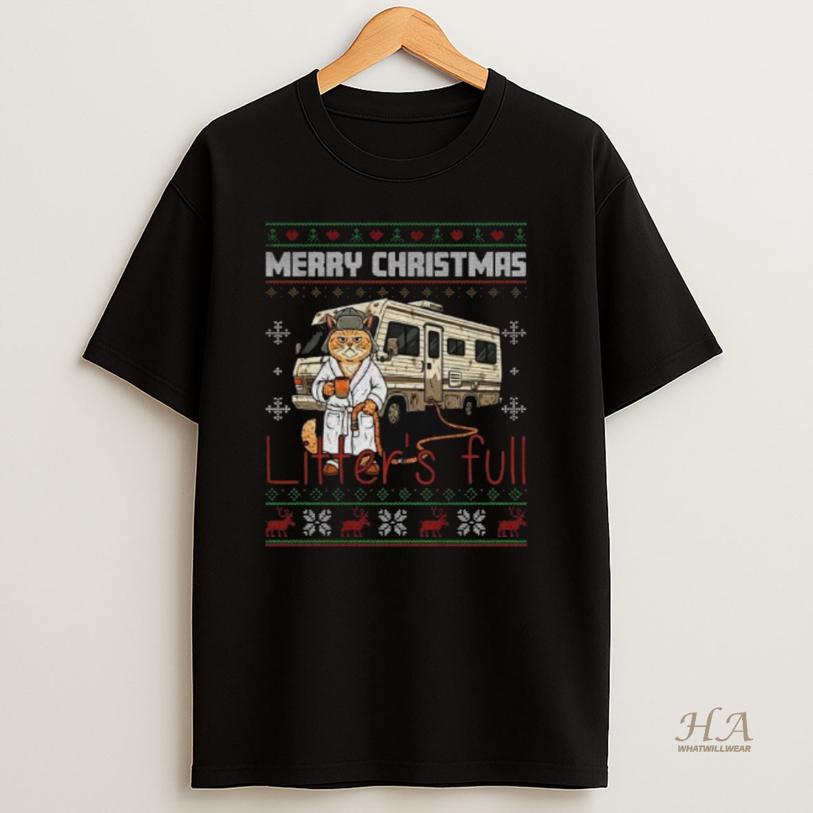 Official Christmas Vacation Parody Cat Litters Full National Lampoons T Shirt