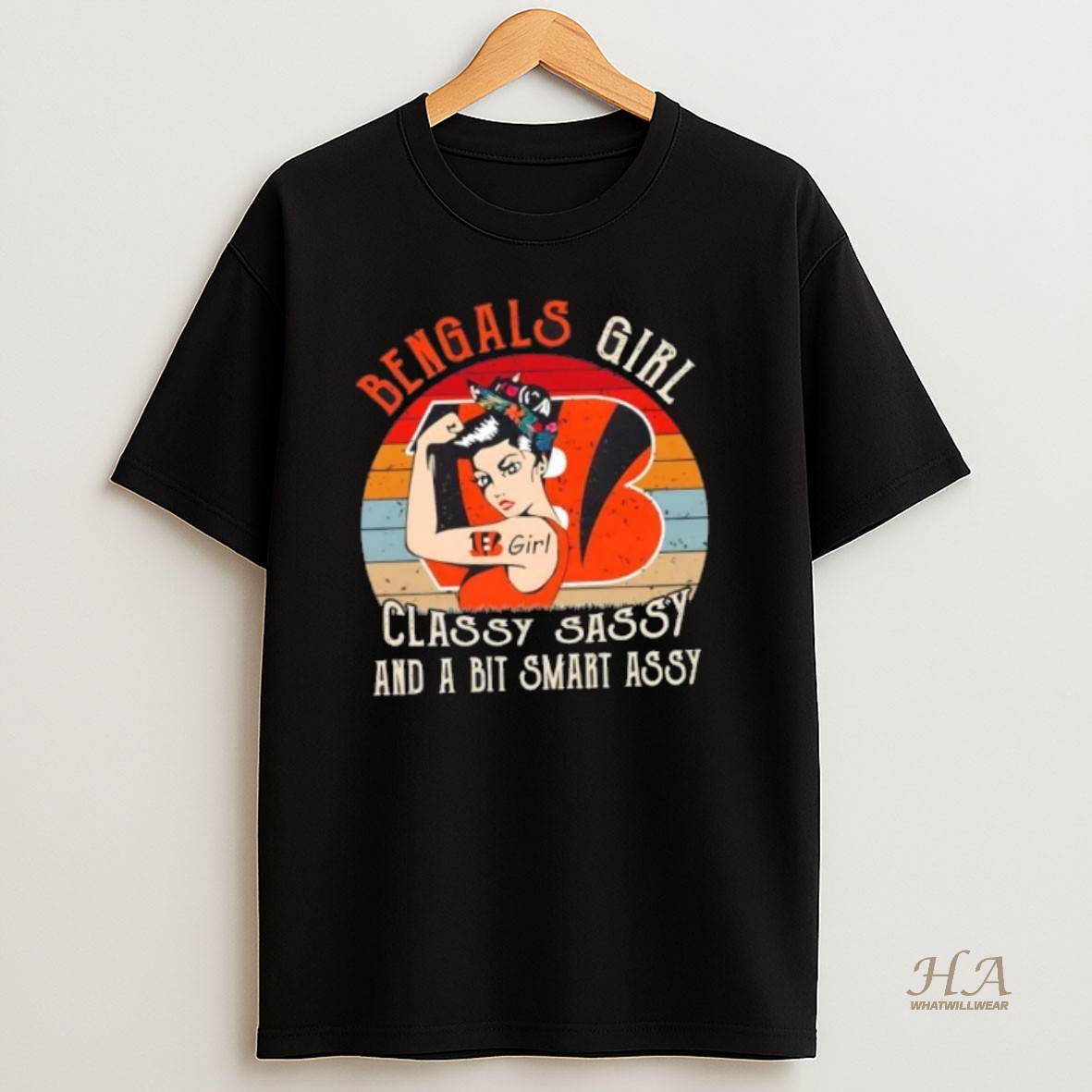 Official Cincinnati Bengals Girl Classy Sassy And A Bit Smart Assy T Shirt