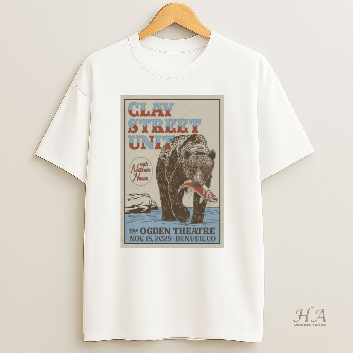 Official Clay Street Unit The Ogden Theatre In Denver Co Nov 15 2025 Shirt