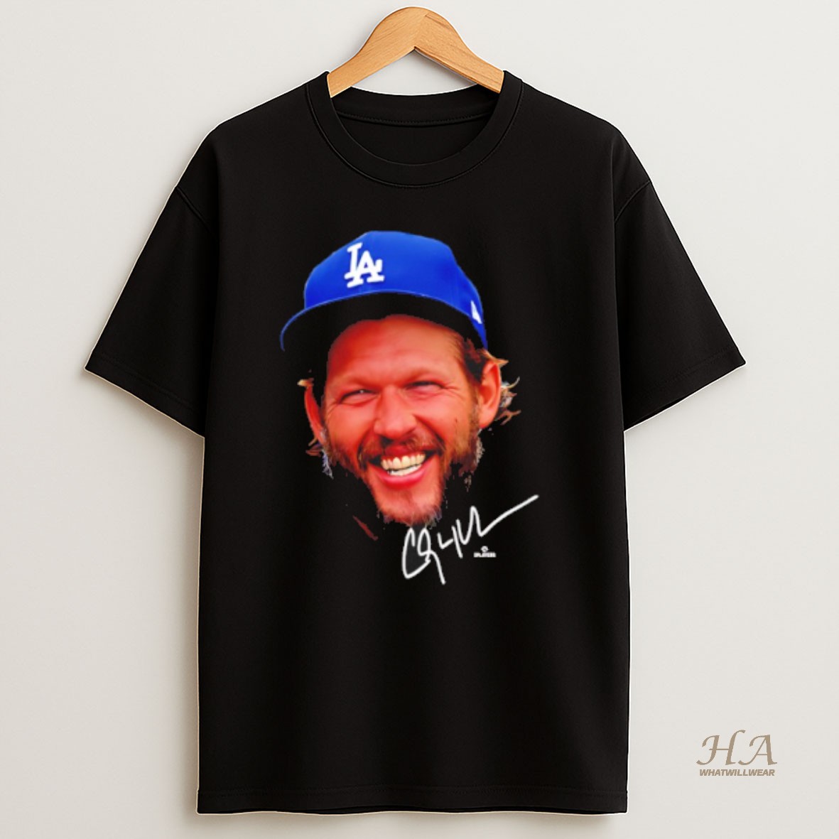 Official Clayton Kershaw 3x World Series Champion Big Head T Shirt
