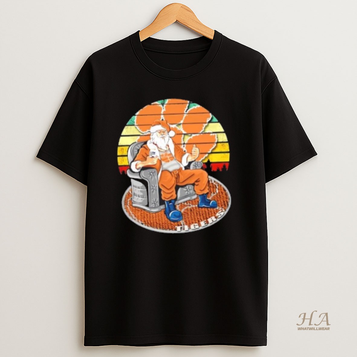 Official Clemson Tigers X Santa Claus Christmas Vintage Shirt