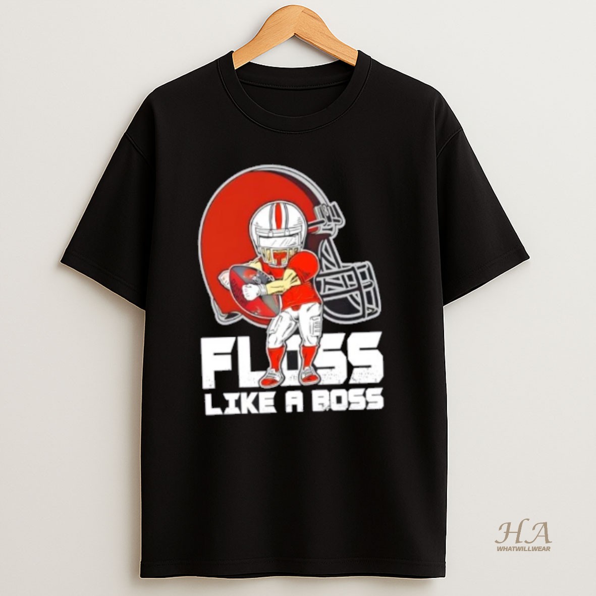 Official Cleveland Browns Football Floss Like A Boss T Shirt