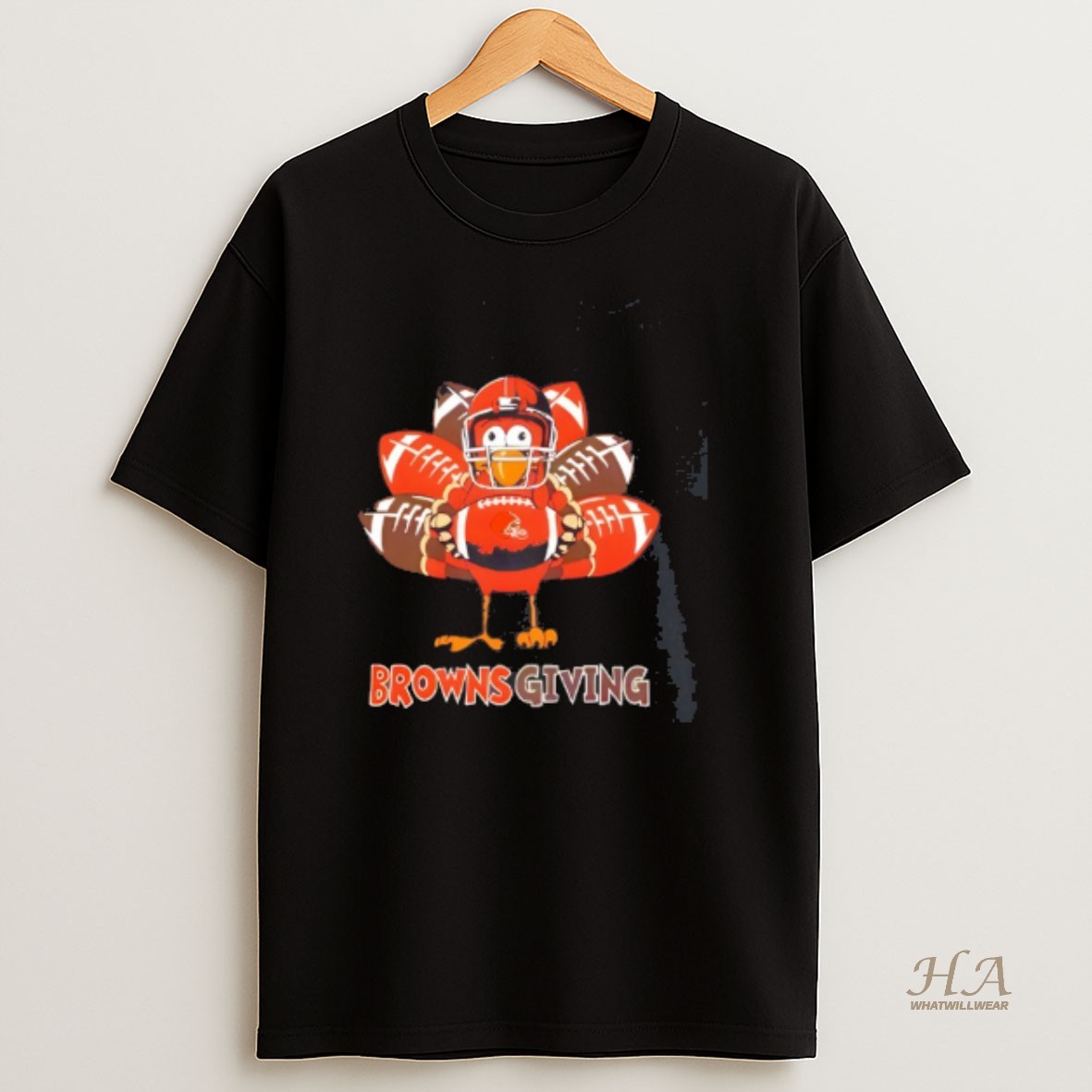 Official Cleveland Browns Thanksgiving Turkey T Shirt