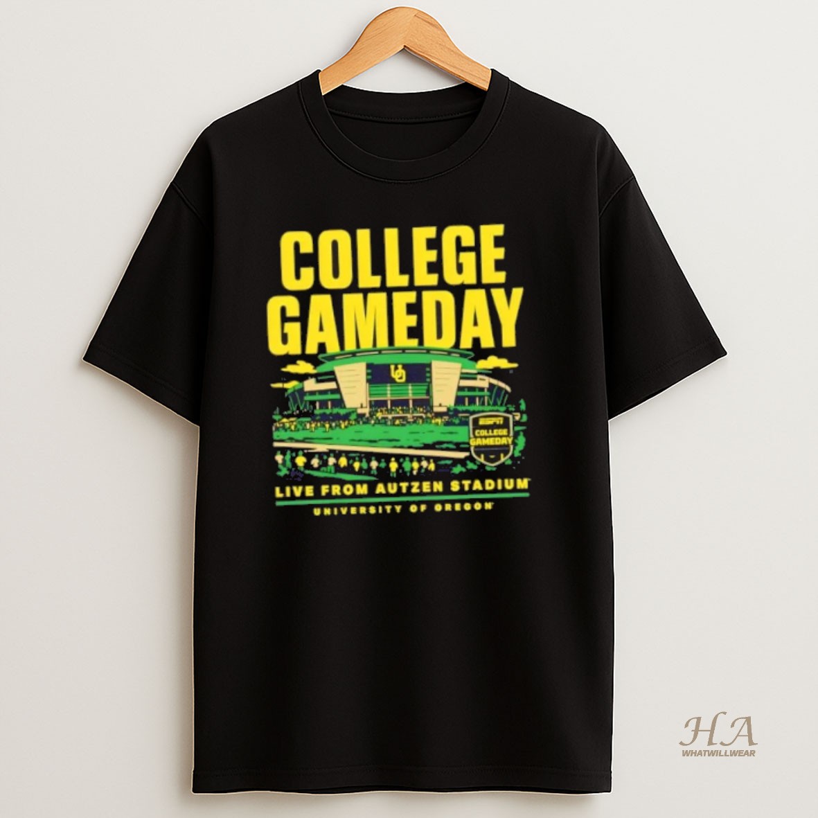 Official College Gameday Live From Autzen Stadium Oregon Ducks T Shirt