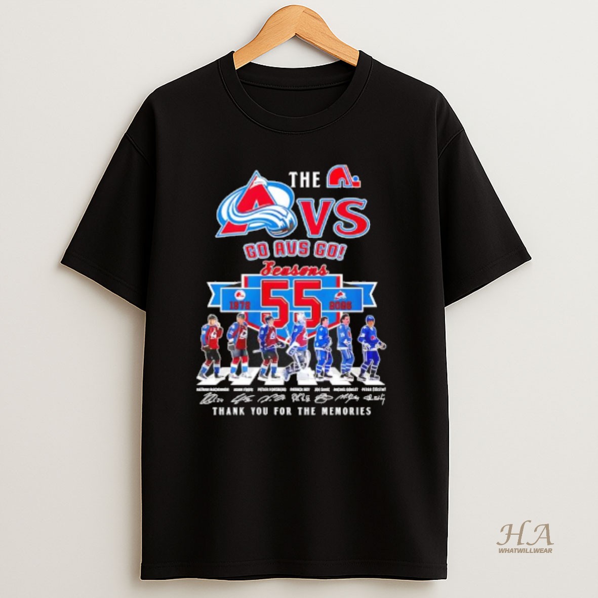 Official Colorado Avalanche 55th Anniversary Season Thank You For The Memories T Shirt