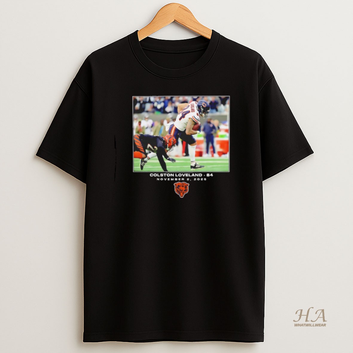 Official Colston Loveland 84 Chicago Bears Nfl Flash Features Week 9 Nov 2025 Shirt