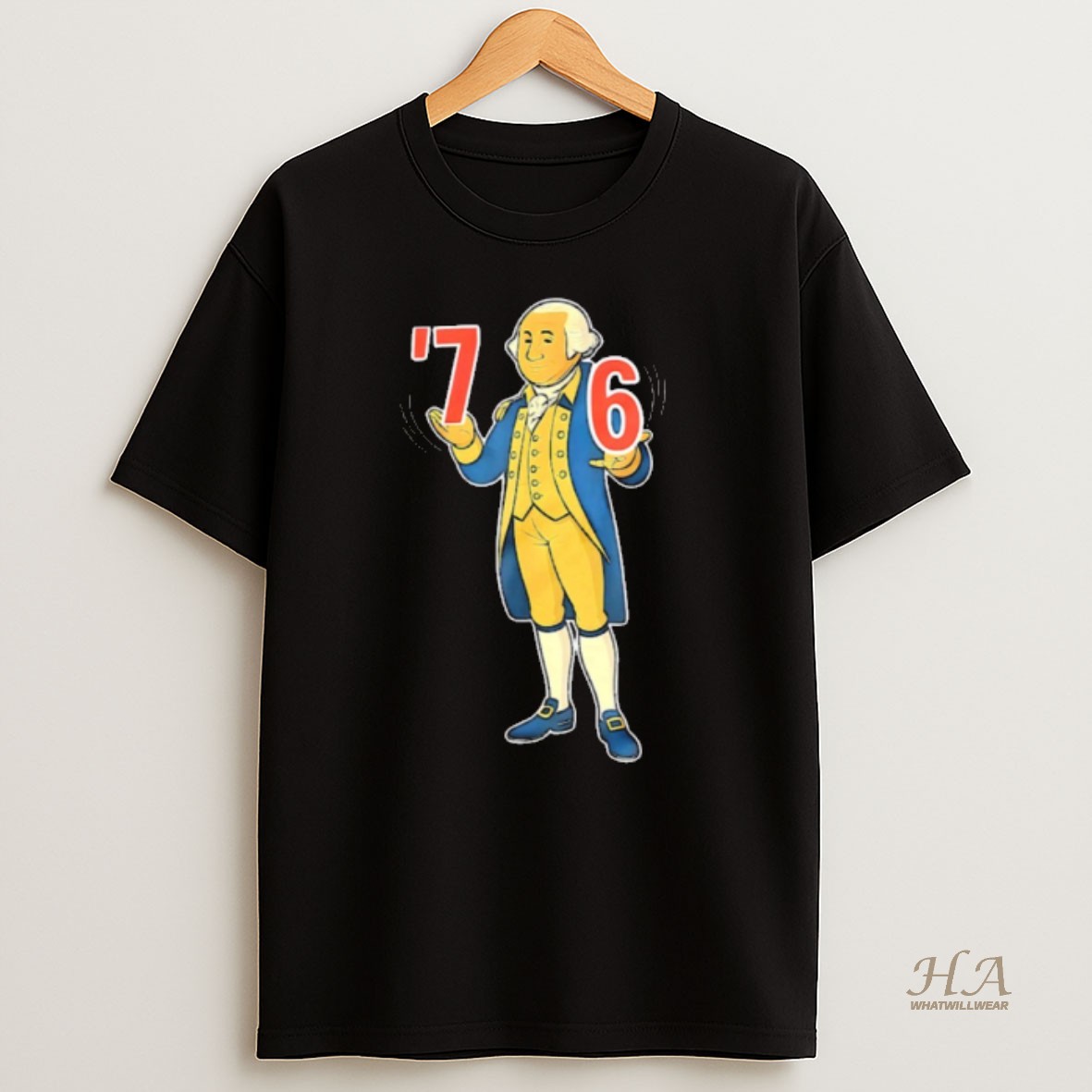 Official Connor Boyack 6 7 7 6 George Washington New T Shirt