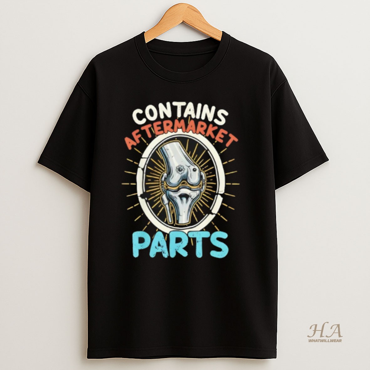 Official Contains Aftermarket Parts Skeleton T Shirt