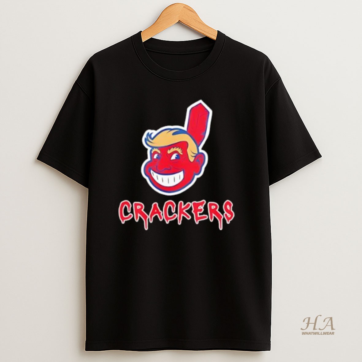 Official Crackers Chief Wahoo Cleveland Indians T Shirt