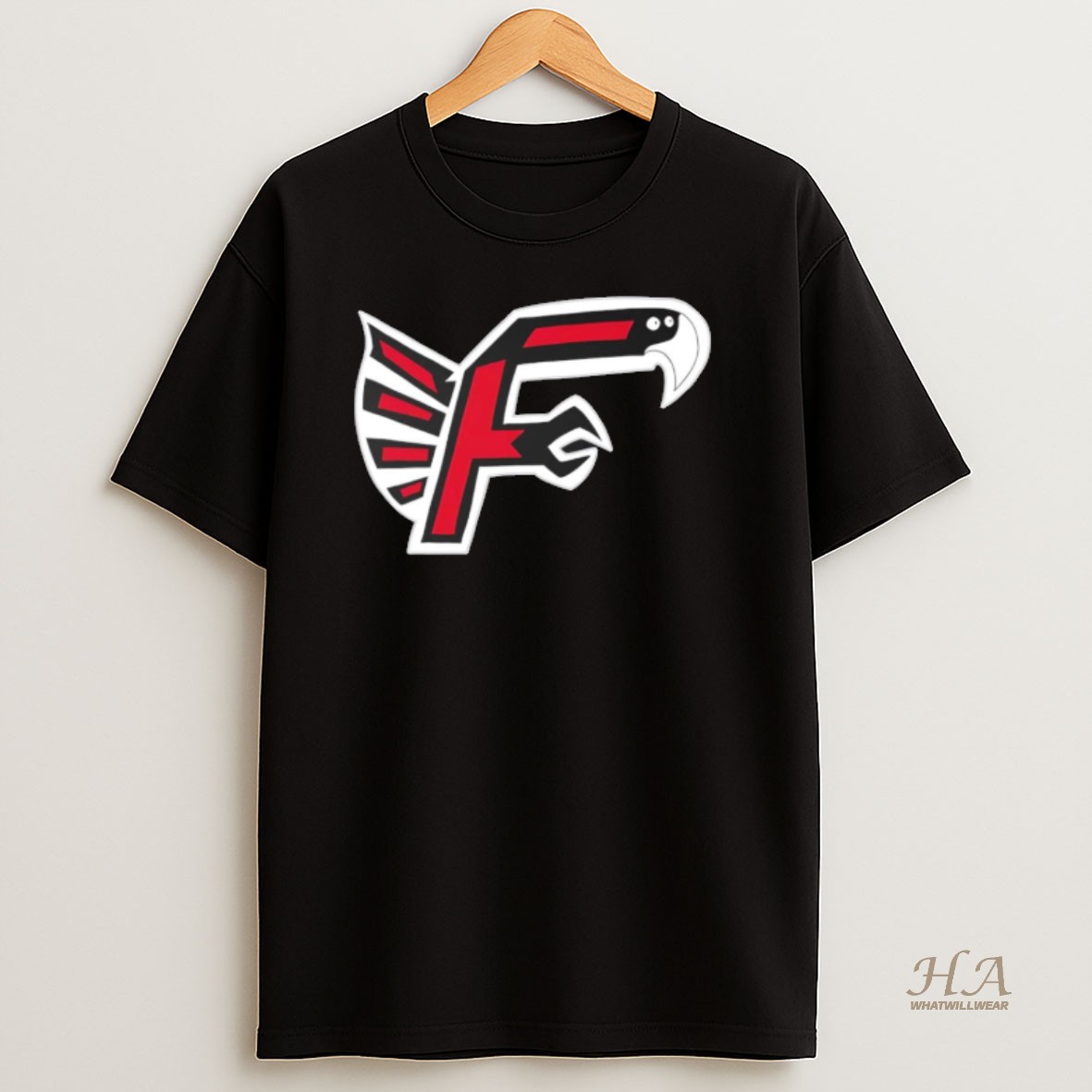 Official Cursed Bird Atlanta Falcons Black Ornaments T Shirt