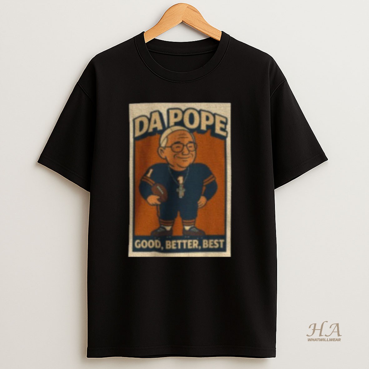 Official Da Pope Chicago Bears Good Better Best T Shirt