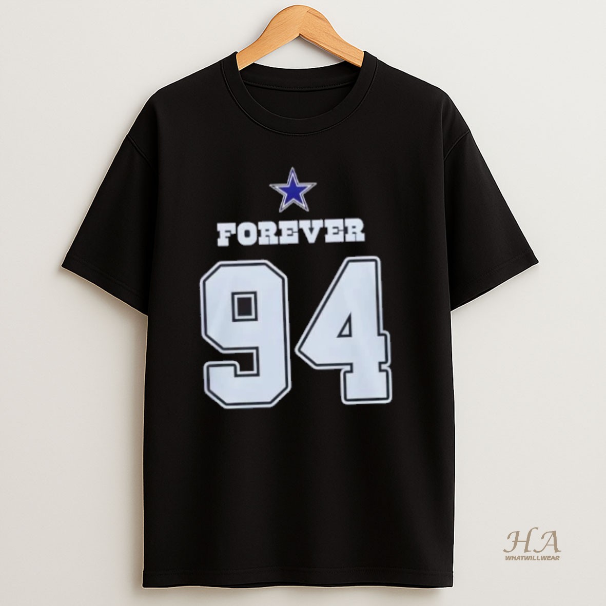 Official Dallas Cowboys Forever 94 Kneeland Tribute Forever Remembered 2 Sided T Shirt