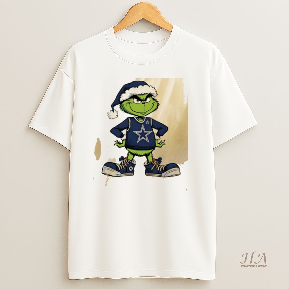 Official Dallas Cowboys Grinch Cartoon Mascot T Shirt