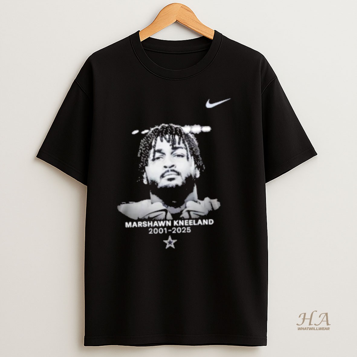 Official Dallas Cowboys Number 94 Marshawn Kneeland 2001 2025 Signature 2 Sided T Shirt