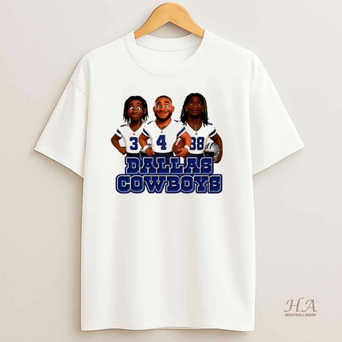 Official Dallas Cowboys Players Pixar Style T Shirt