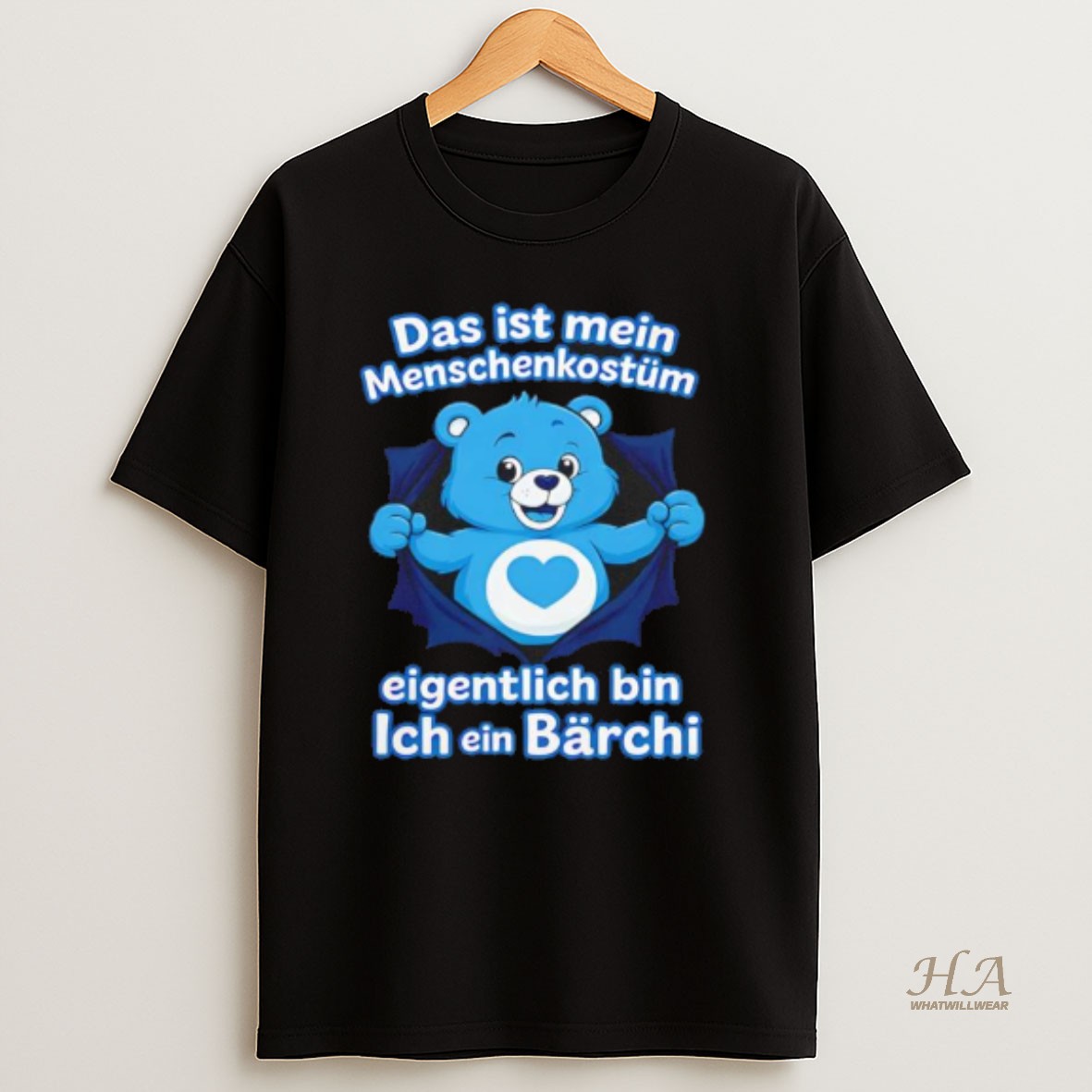 Official Damen Premium Bio Menschenkostum Eigentlich Bin Ich Ein Barchi T Shirt