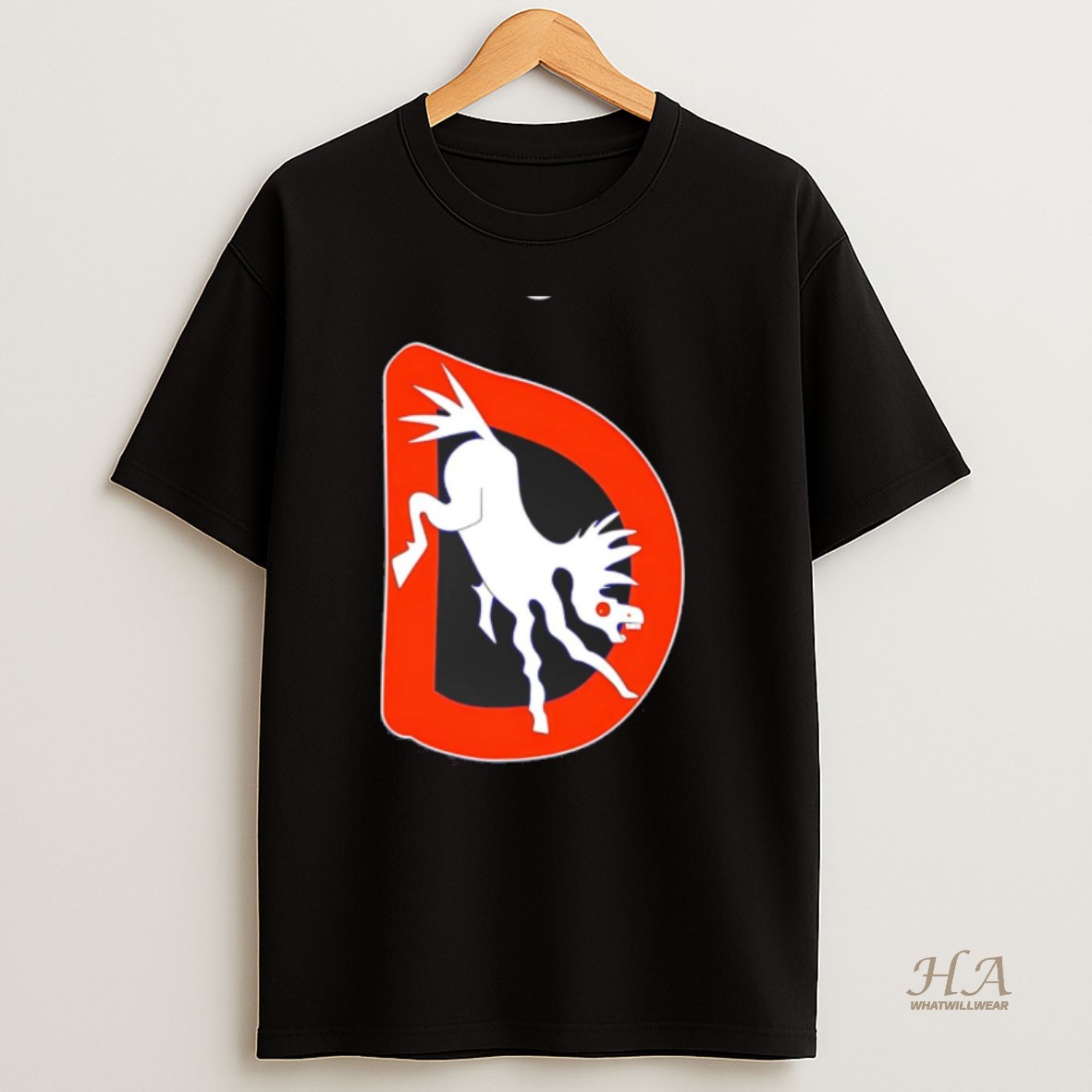 Official Demon D Denver Broncos Black Ornaments T Shirt