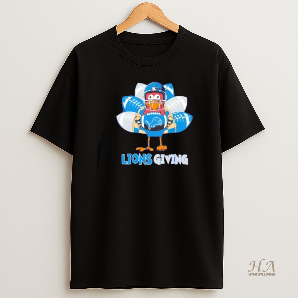 Official Detroit Lions Thanksgiving Turkey T Shirt