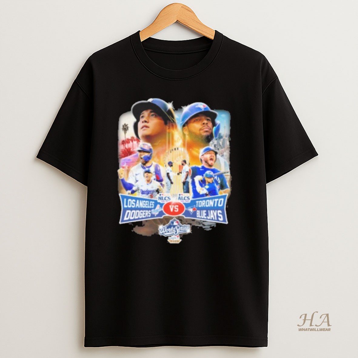 Official Dodgers Vs Blue Jays Ws 2025 Matchup Player T Shirt