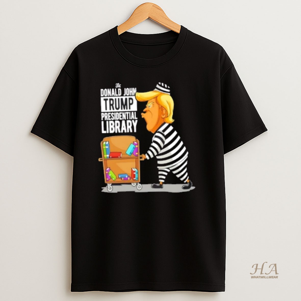 Official Donald John Trump Prison Presidential Library T Shirt