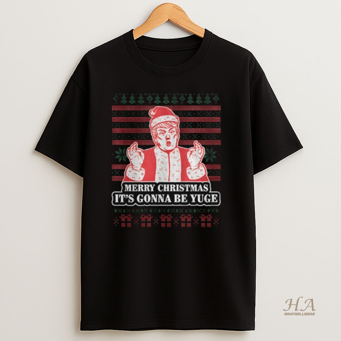 Official Donald Trump Santa Claus Merry Christmas Its Going To Be Yuge T Shirt