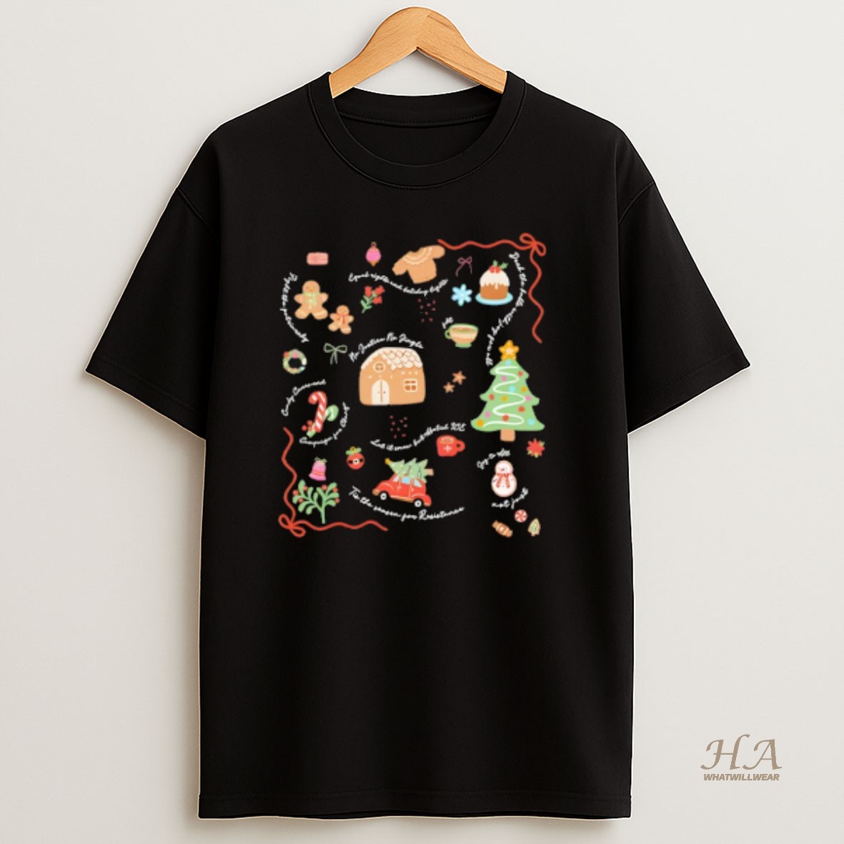 Official Doodle Liberal Values Holiday Subtle Anti Trump Christmas T Shirt