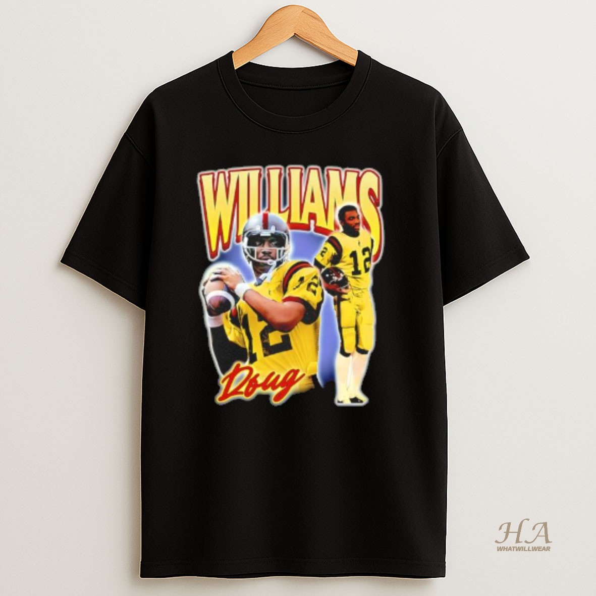 Official Doug Williams Washington Commanders Player Collage Graphic T Shirt
