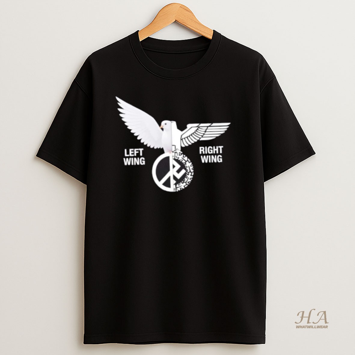 Official Dove Bird Left Wing Right Wing Logo T Shirt