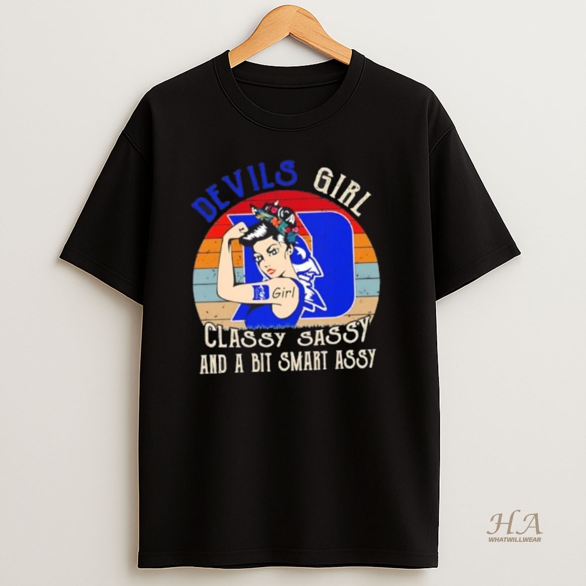 Official Duke Blue Devils Girl Classy Sassy And A Bit Smart Assy T Shirt