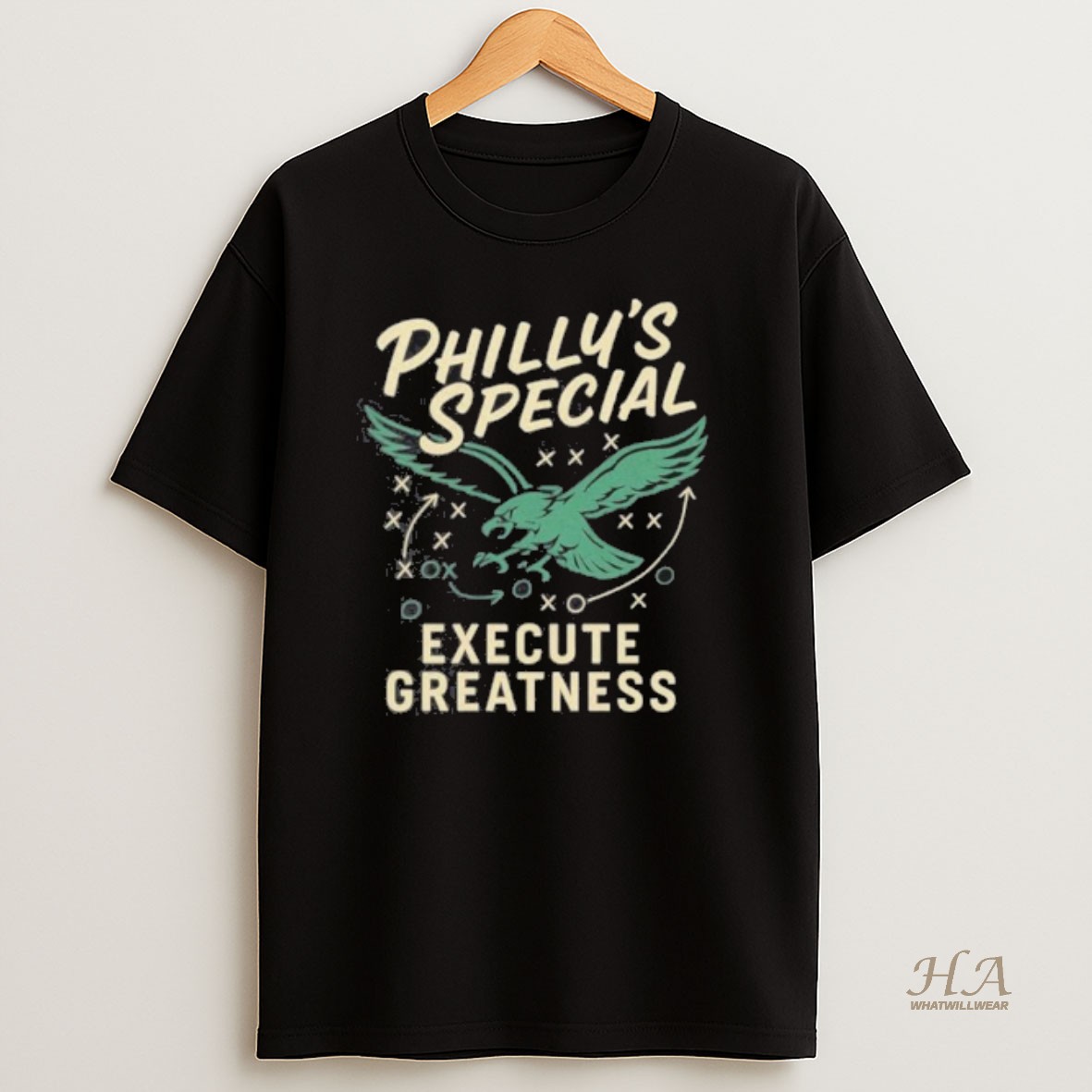 Official Eagles Phillys Special Execute Greatness T Shirt
