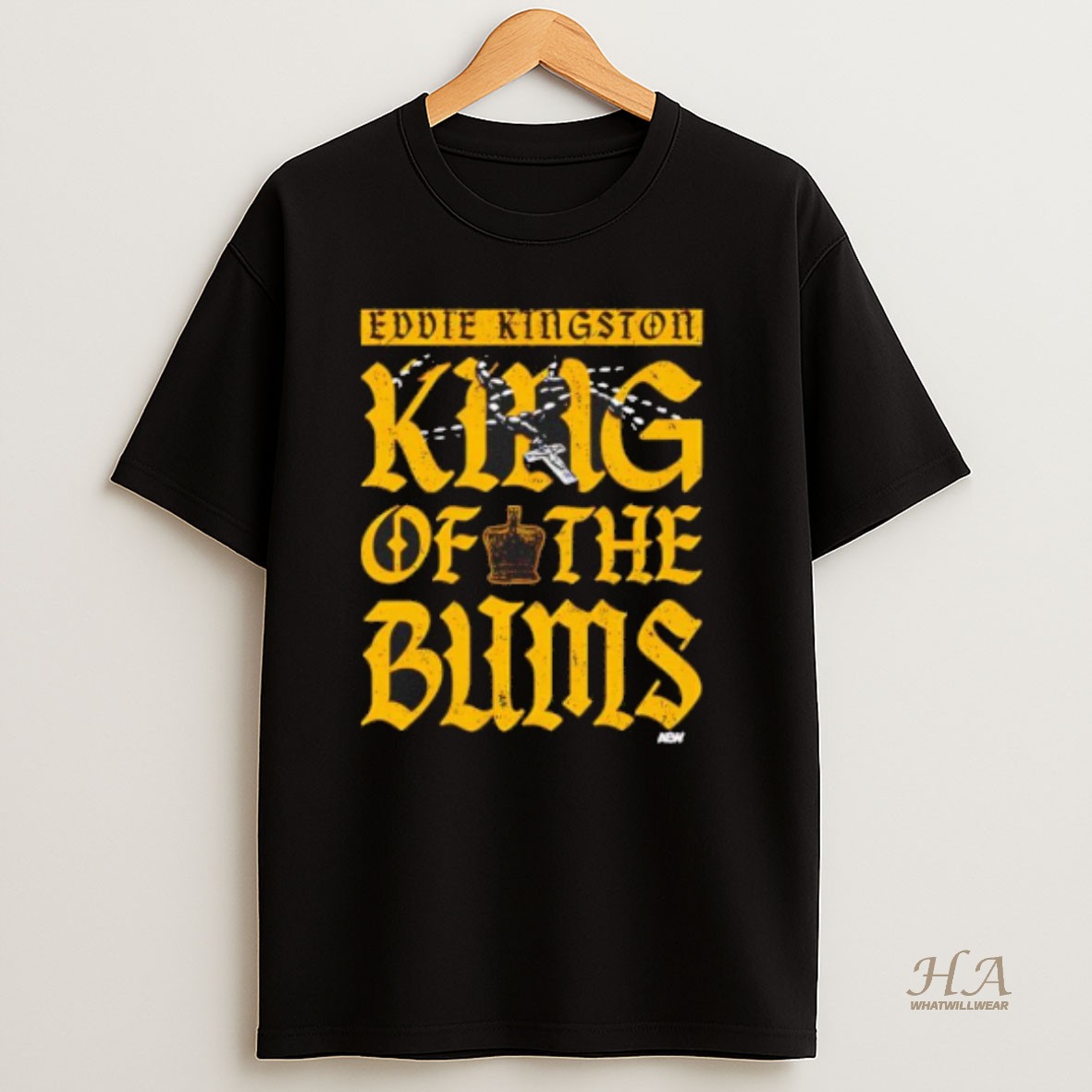 Official Eddie Kingston King Of The Bums T Shirt