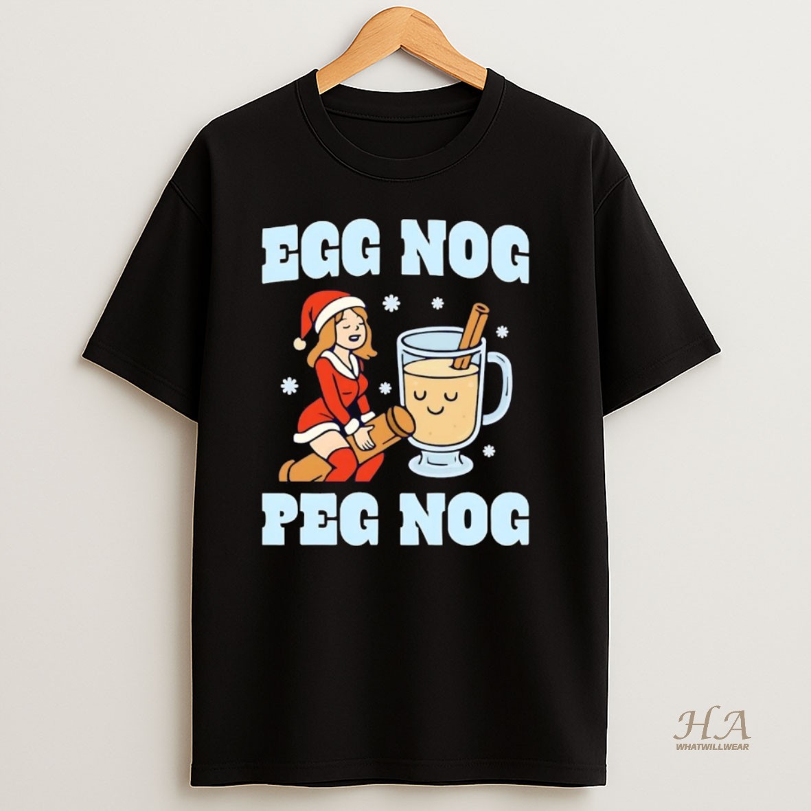 Official Egg Nog Peg Nog Christmas T Shirt