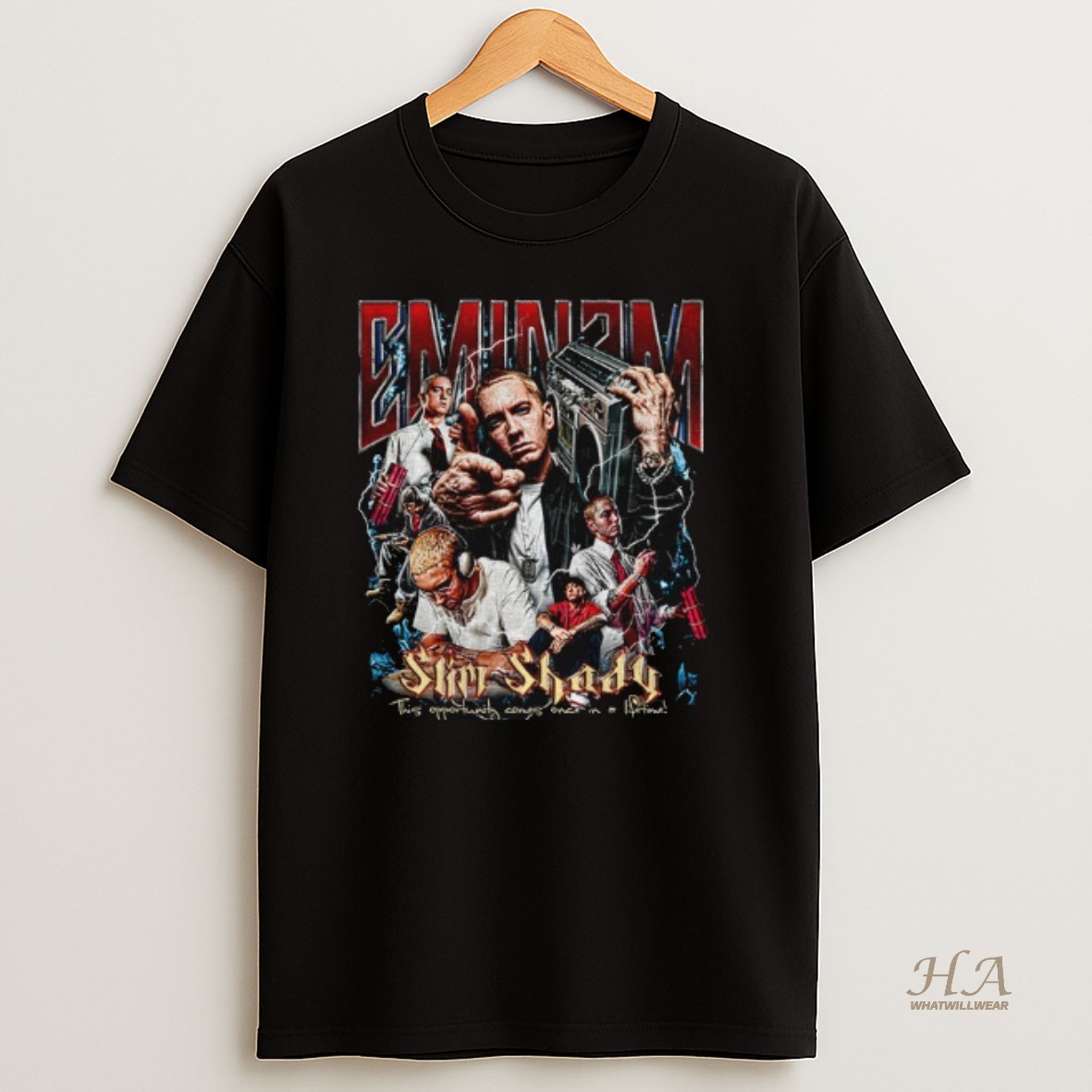 Official Eminem Slim Shady This Opportunity Comes Once In A Lifetime Graphic T Shirt