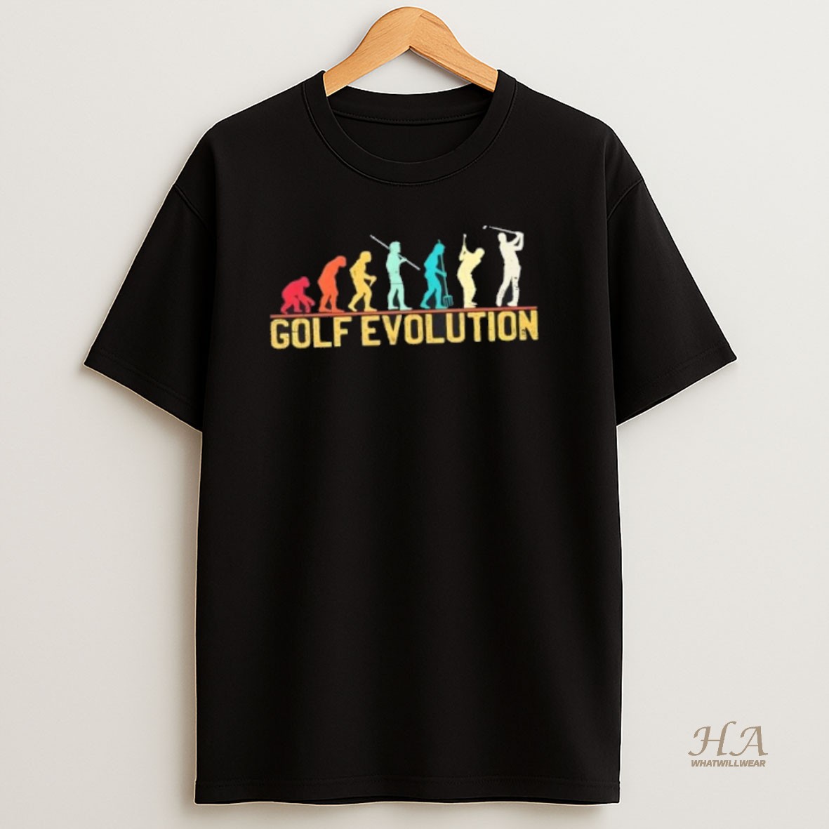 Official Evolution Of Golf Sports T Shirt