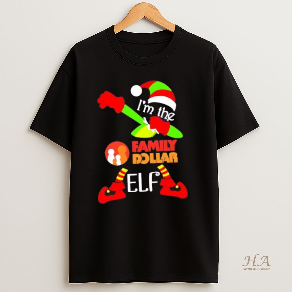 Official Family Dollar Im The Elf Dabbing Merry Christmas T Shirt