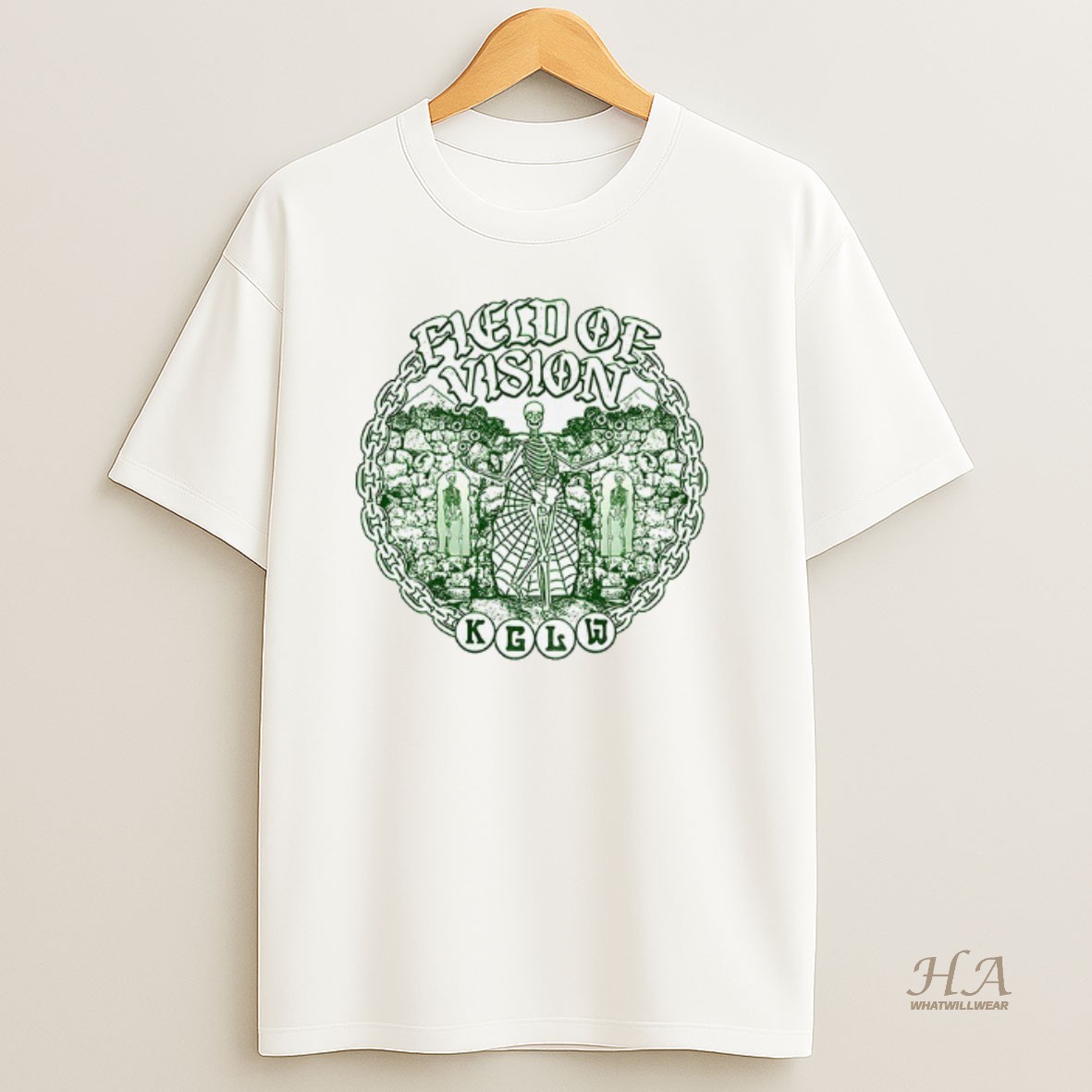 Official Field Of Vision King Gizzard The Lizard Wizard Kglw Skeleton T Shirt