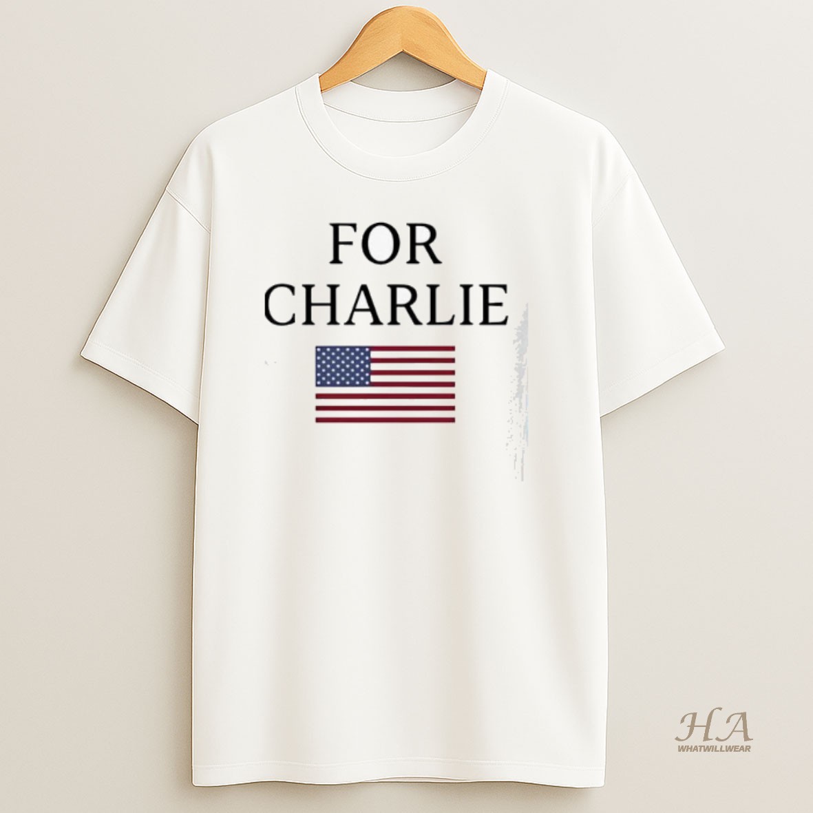Official For Charlie American Flag T Shirt
