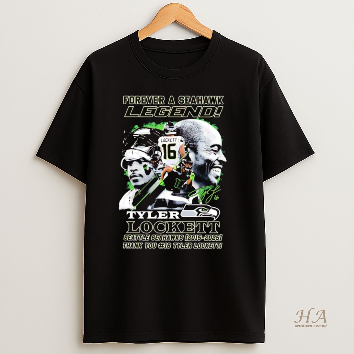 Official Forever A Seahawk Legend Tyler Lockett Seattle Seahawks 2015 2025 T Shirt