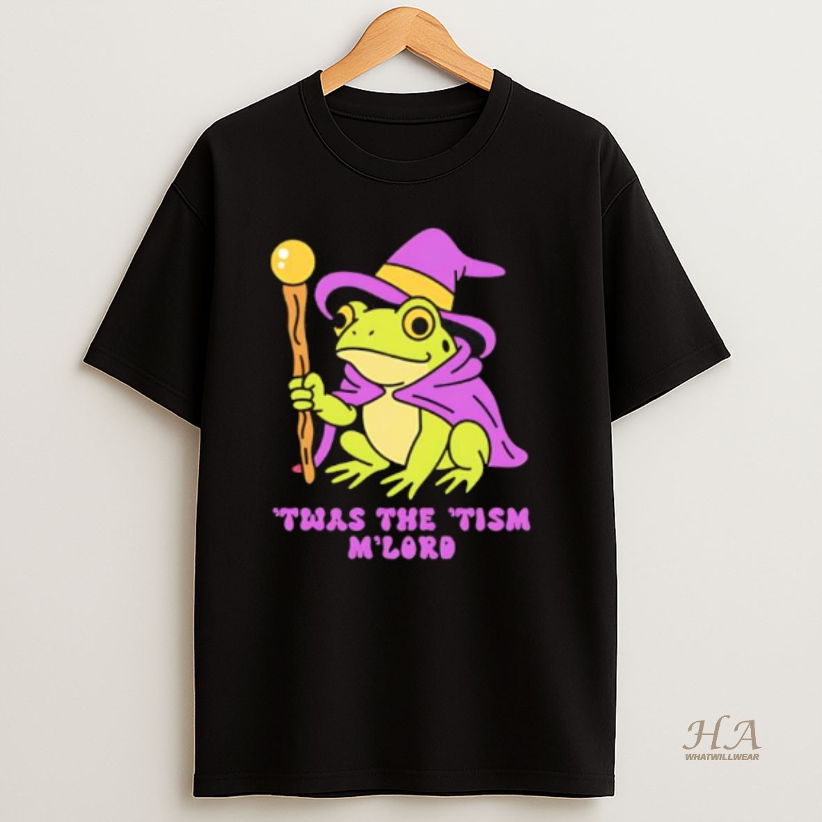 Official Frog Wizard Twas The Tism T Shirt