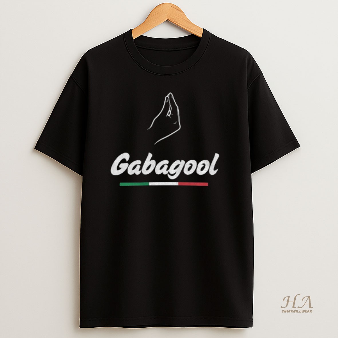 Official Gabagool Italian American Pride Flag T Shirt