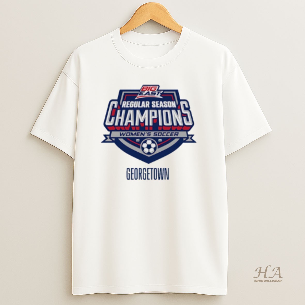 Official Georgetown Womens Soccer 2025 Regular Season Champions T Shirt