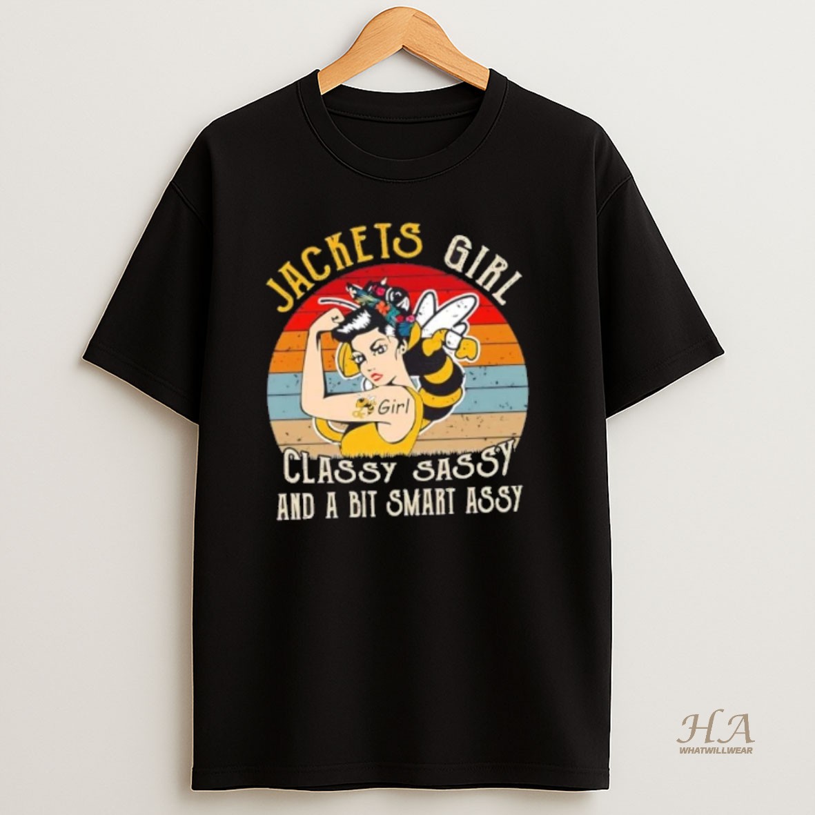 Official Georgia Tech Yellow Jackets Girl Classy Sassy And A Bit Smart Assy T Shirt